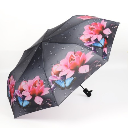 The umbrella semi -automatic “Rainy Day”, 3 additions, 8 spokes, r = 49 cm, color mix-3