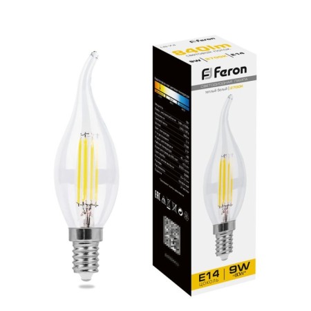 LED LED Feron, E14, 9 W, 230 V, white warm light