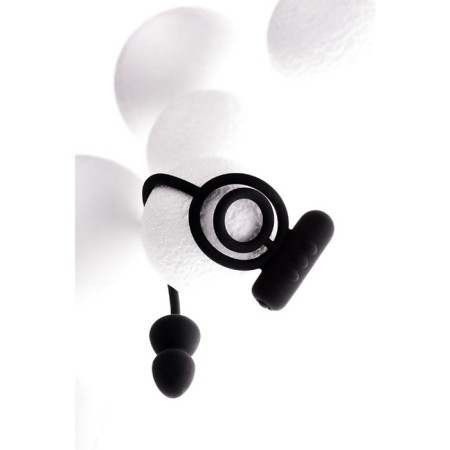 Anal plug with additional stimulation Erotist, silicone, black color-6