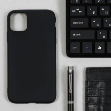 Чехол Luazon, для телефона iPhone 11, TPU, черный