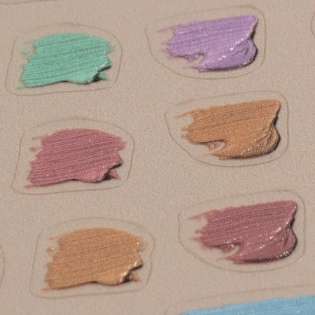 Nail stickers "pastel colors", voluminous, multi -colored-2