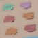 Nail stickers "pastel colors", voluminous, multi -colored