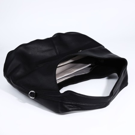 Lurch bag with a zipper, 3 outer pockets, black color-6