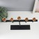 Summary Metal for 5 Celtic candles "D = 3.5 cm black with gold 36x29 cm