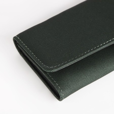 Women's wallet on the button, green color-2