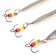 Vertical spinning "Yaman" excellent with a tee, size 40 mm, 3 g, brass color