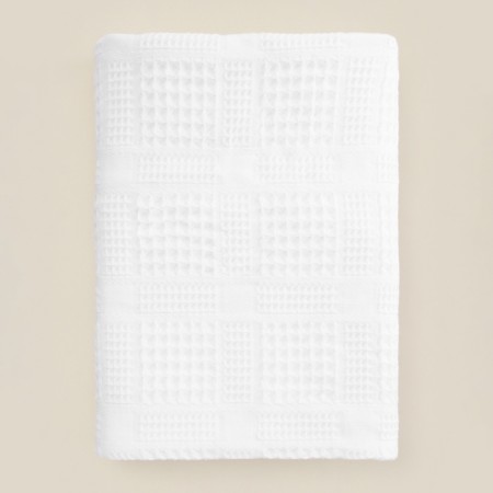 Waffle towel SL Home: Chess "Blanc de Blanc" 100x180 cm, 100% cotton, 350 g/m2-9