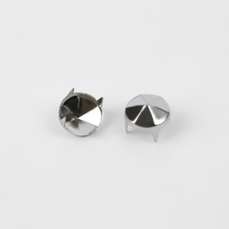 Holnita "cone", d = 10 mm, 4 mounts, 50 pcs, silver color-1
