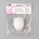 Clay egg, 4 × 4 × 6 cm, white color