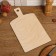 The board is cut and serving double -sided, cylinder, with a pen, 32 × 18 × 0.6 cm
