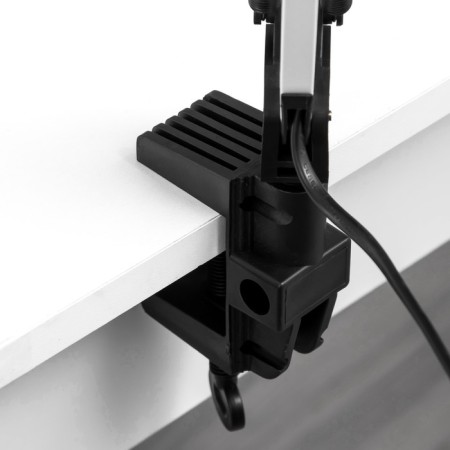 Desktop lamp E27, h = 55 cm, hinged, on the clamp (220V) white Risalux-7