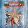 Top "Star" shine stripes shine, 12x14 cm, red