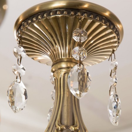 Suspended chandelier Citilux "Carmen" CL404183, 80x80x60 cm, 8x60W, E14, brown color-21
