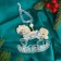 Jewelry decoration "Horse on the stand" Brill, 10.5x9.5 cm, transparent