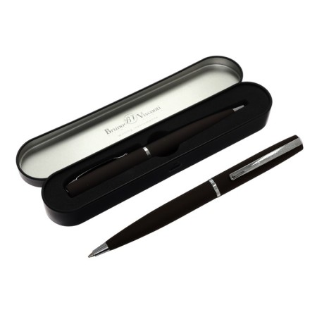 Switching handle, 1.0 mm, Bruno visconti sienna, blue rod, brown metal case, in a metal case