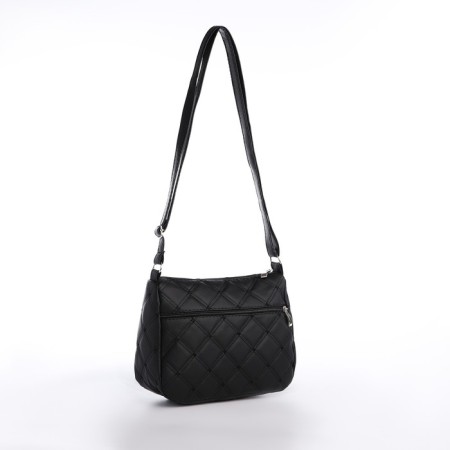 Bag Cross-Bodi with a zipper, black color-1