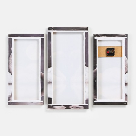 Carty clock is wall, modular, “pair of swans”, silent, 60 x 80 cm, triptych-2