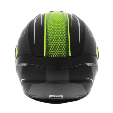 Helmet integral, graphics, light green, size l, ff867-7