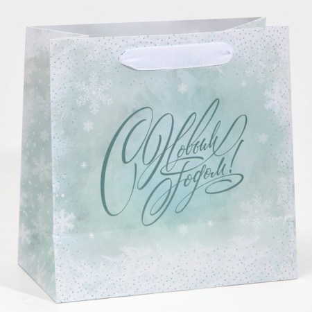 Laminated square "Blizzard", 22 x 22 x 11 cm, New Year-2