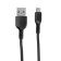 Hoco X13, microUSB cable - USB, 2.4 A, 1 m, PVC braid, black