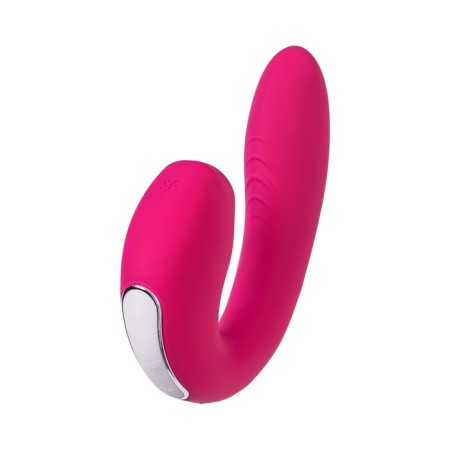 Satiffyer Sunray vibrator, with a vacuum-wave stimulator, 15 cm, silicone, pink color-12