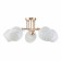 Rafael chandelier 5x60W E27 gold 61x61x22.5cm