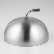 Stainless steel cover, 24 × 24 × 13.5 cm, round