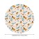 The tablecloth “Flogging butterflies”, round, oxford, elastic band, size 140x140 cm, diameter 105-120 cm
