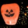 The flashlight of desires "pumpkin", Helloween, dome, orange,
