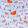 Glossy packaging paper "Christmas at the North Pole", 70 x 100 cm, 1 sheet