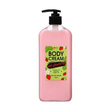 Body cream Milv strawberries, 500 ml