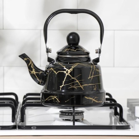 The enameled "element", 1.7 liters, induction, black color-4