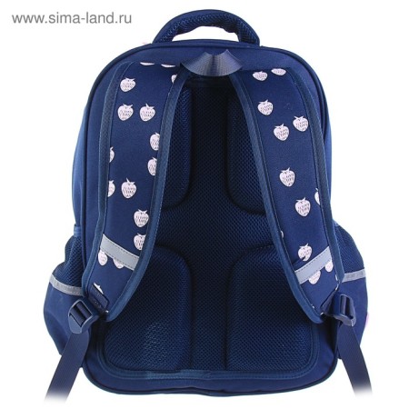 School backpack Bruno VisConti, 40 x 30 x 16 cm, ergonomic back, Dolce vita, blue-4