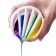 Silicone glass for fluid art, 5 sections