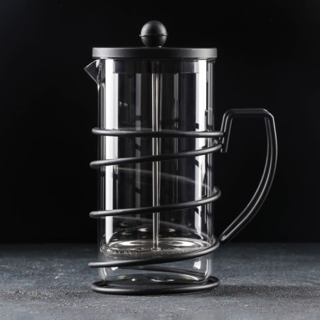Teapot of a tender jacket - press "Loft", 1 l, black color