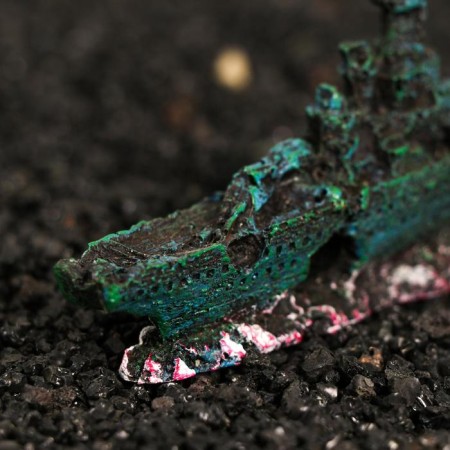 Decor for the Aquarium "Little Boat", 13 x 2.5 x 5.5 cm-4