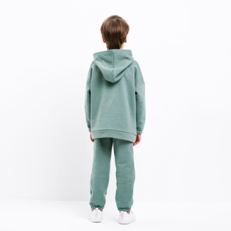 Kids (hoodies, trousers) minku color khaki, height 116 cm-5