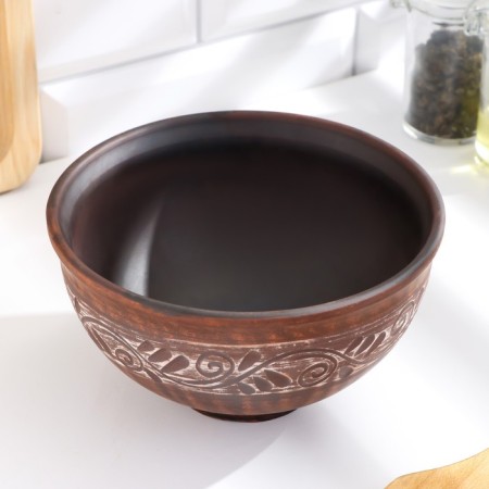 Kokotnitsa large 0.7 l, 14x15x15cm, Angob-2