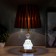 Justine table lamp 1x60W E27 gold 21x21x35 cm Risalux