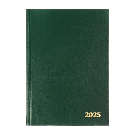 Dated diary of 2025, A5, 168 sheets, boumvinyl, dark green-1