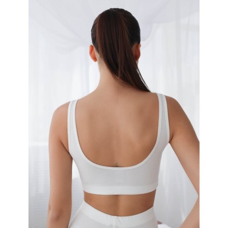 Female top on wide straps Mirey, size 50, milk color-2