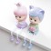 Polystone souvenir "Baby-cow/baby a tuker with long legs" set 2 pcs 19x6x7.5 cm