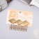 Liberty hair crest "Rombing geometry, 7.5x5 cm, gold