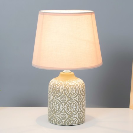 Desktop lamp with lampshade "Mandilina Beige" E14 18x18x29 cm Risalux-1