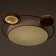 Causteen with PDU 1215/1wt LED 120W 3000-6000K white-gold 50x50x9 cm Bayerlux