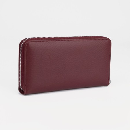 Women's wallet with lightning, burgundy color-1