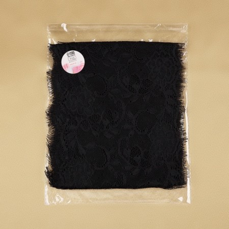 Lace cilia, 175 mm × 3 ± 0.5 m, black color-3