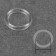 Step ring, plastic, 10 mm, 100 pcs, transparent color