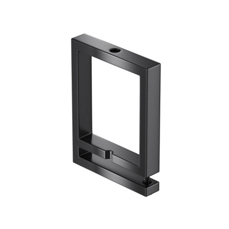 Components for textile suspension system Technical Tra130BS-B, 3.8x0.7x5 cm, black color