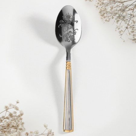 A teaspoon spoon with an engraving “Olga”, in a gift box, 3 x 15 cm.-2